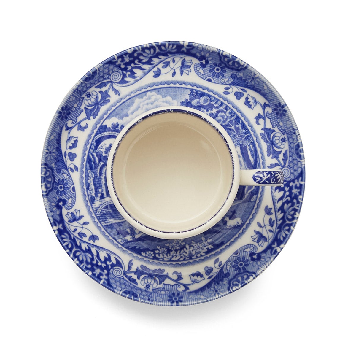 Blue Italian Coffee Cup & Saucer