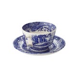 Blue Italian Set of 4 Teacups & Saucers