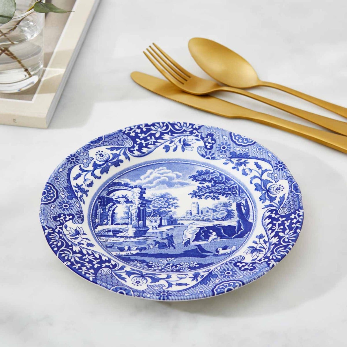 Blue Italian Set of 4 Side Plates