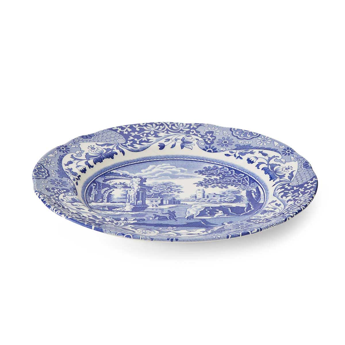 Blue Italian Set of 4 Small Dinner Plates