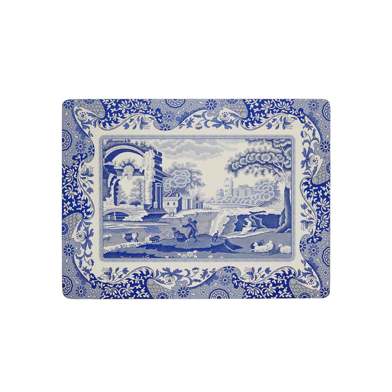 Blue Italian Set of 4 Placemats