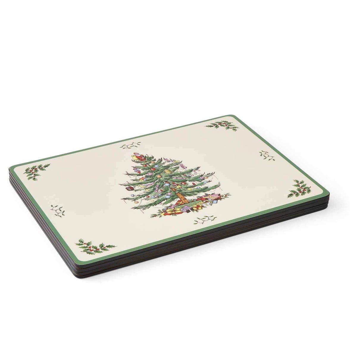 Christmas Tree Set of 4 Large Placemats