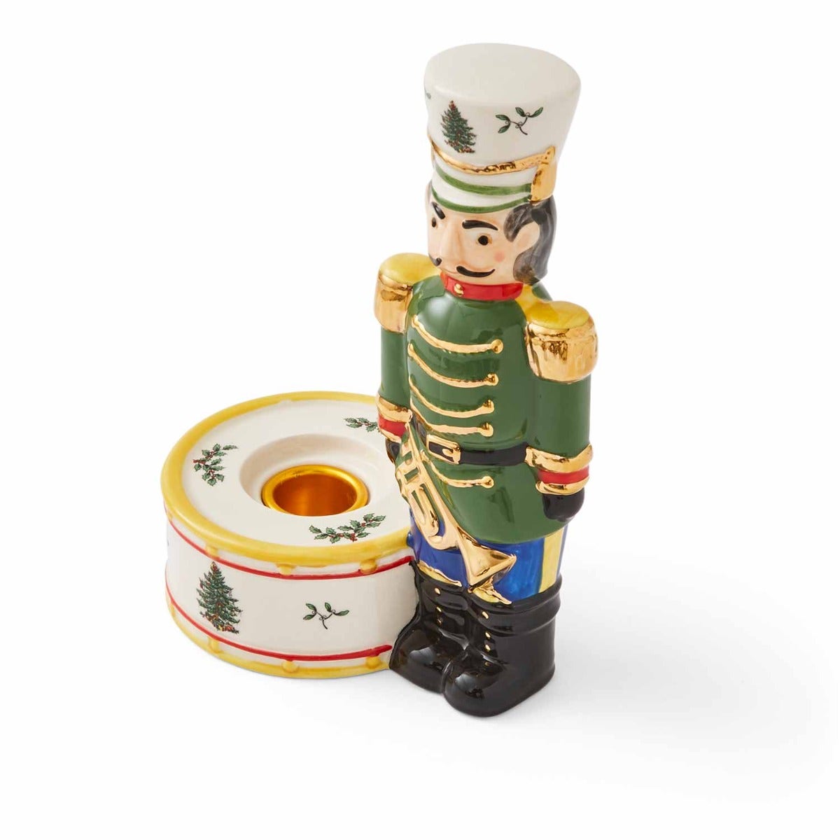 Christmas Tree Nutcracker Candle, Green