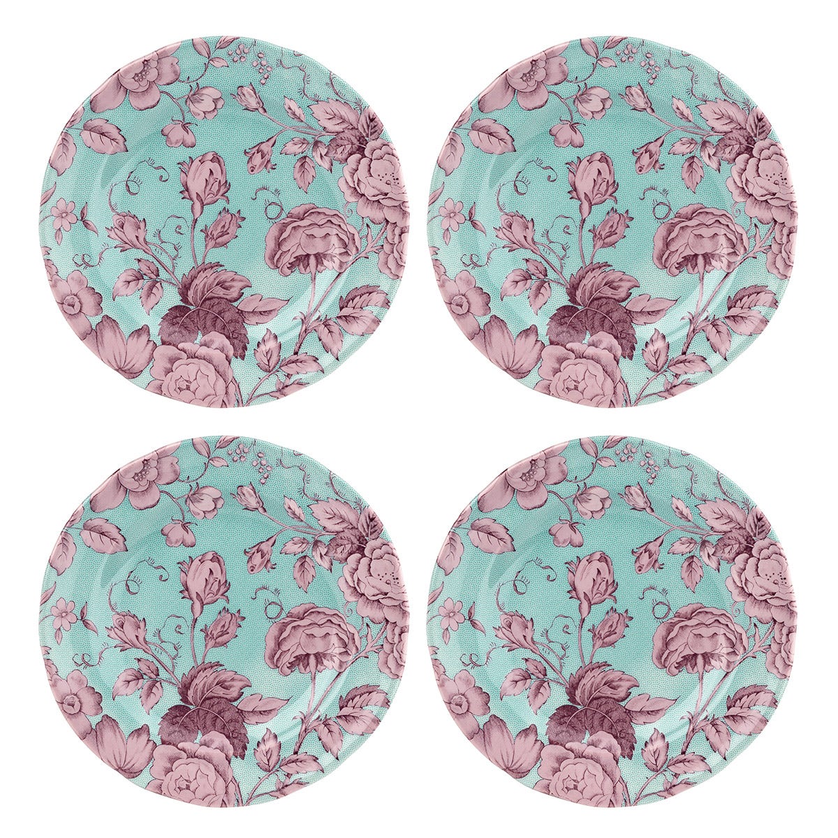 Kingsley Set of 4 Side Plates, Teal