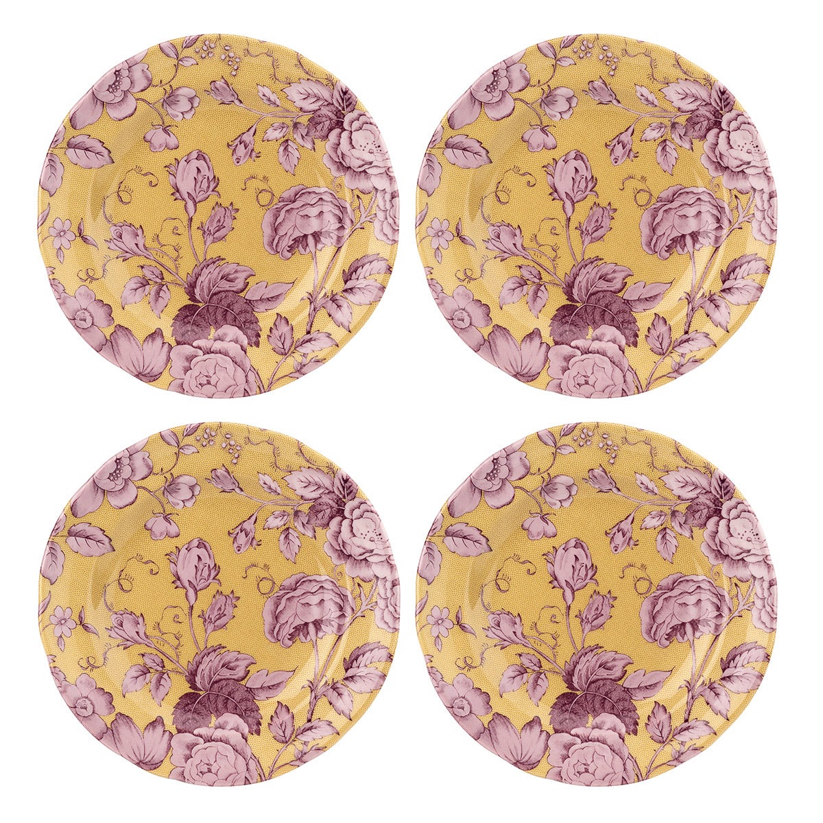 Kingsley Set of 4 Side Plates, Ochre