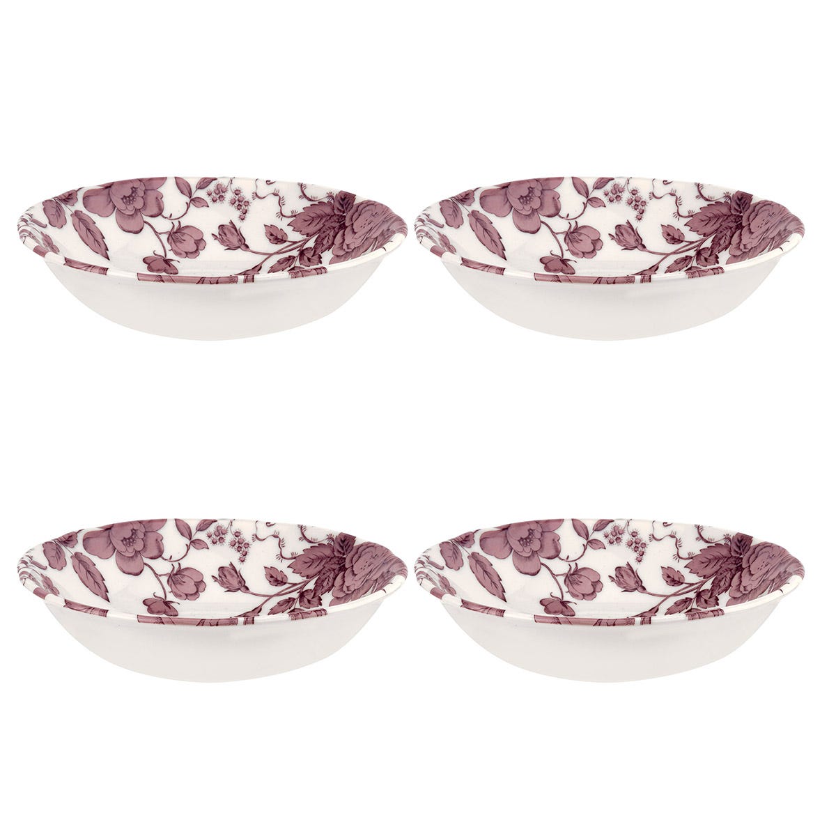 Kingsley Set of 4 Cereal Bowls, White