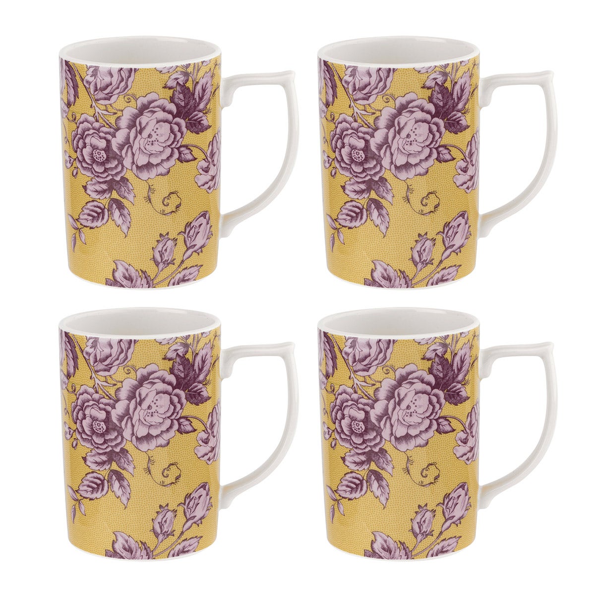 Kingsley Set of 4 Mug, Ochre