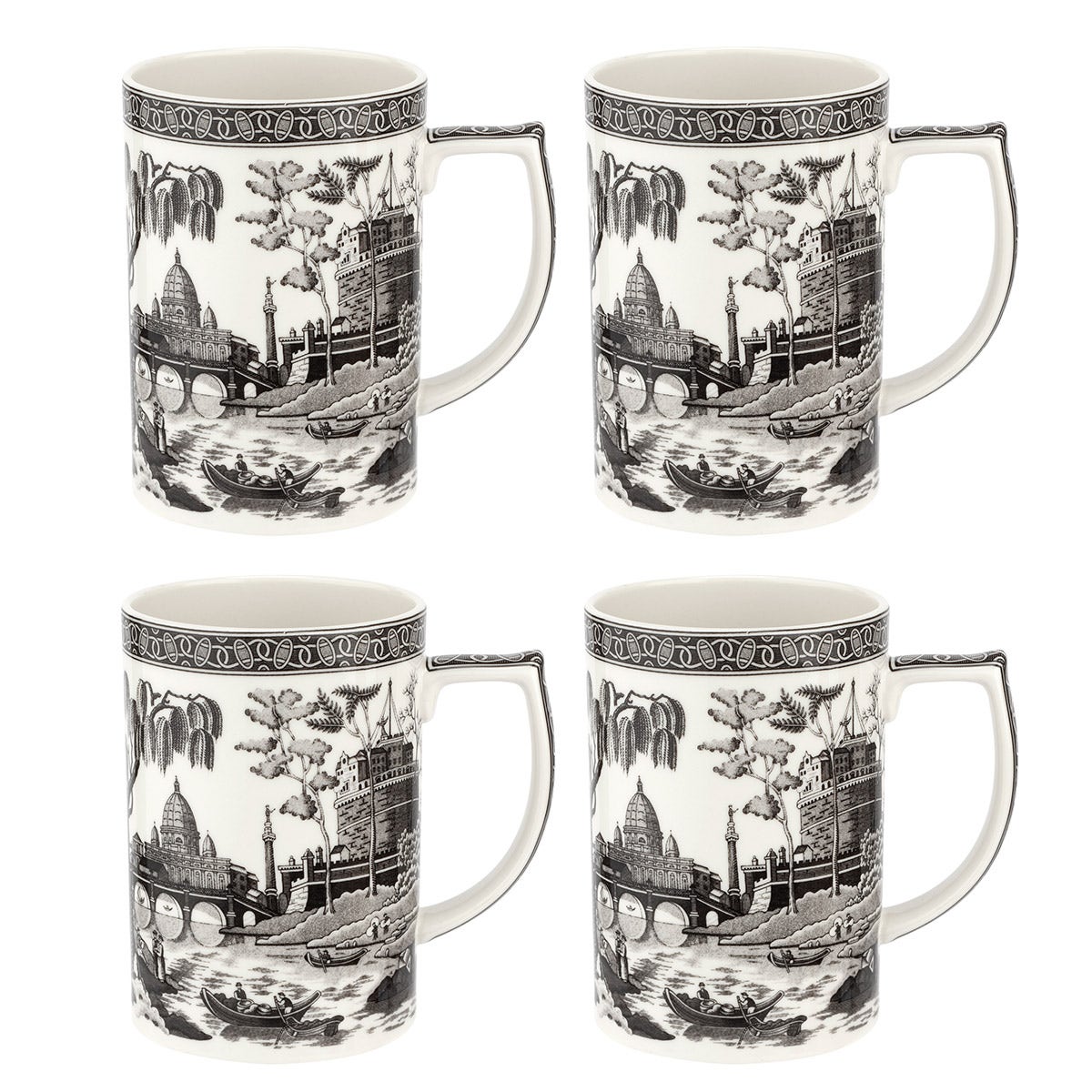 Heritage Rome Set of 4 Mugs