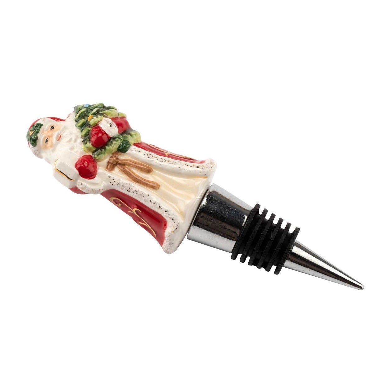 Christmas Tree Santa  Bottle Stopper 