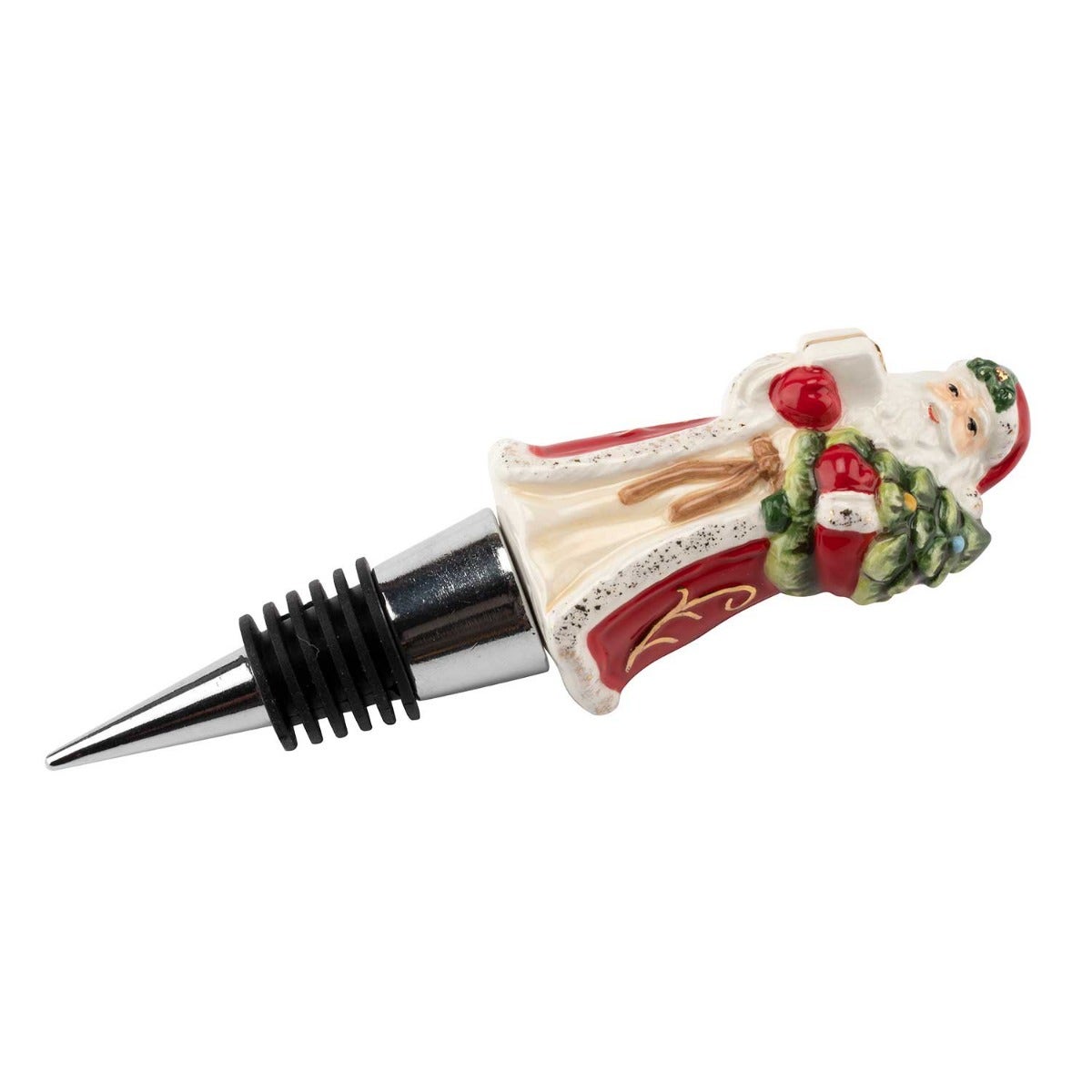 Christmas Tree Santa  Bottle Stopper 