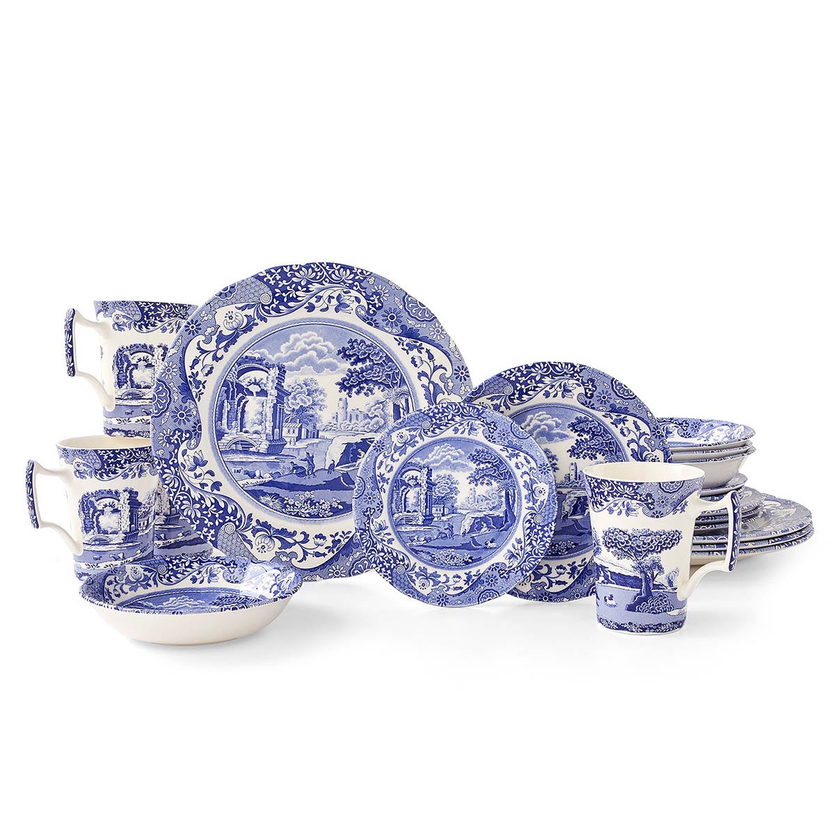 Blue Italian 20 Piece Set