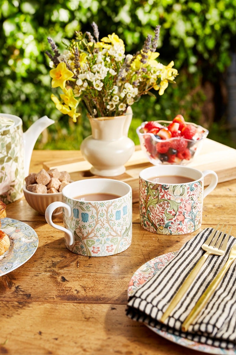 Morris & Co. Blackthorn and Golden Lily Mugs