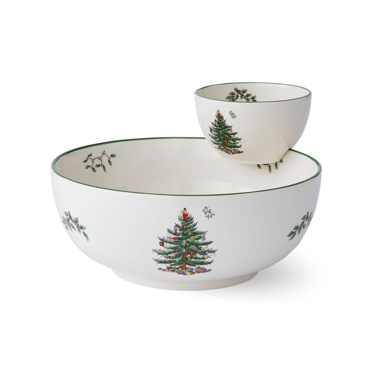 Christmas Tree Tiered Chip n Dip Bowl