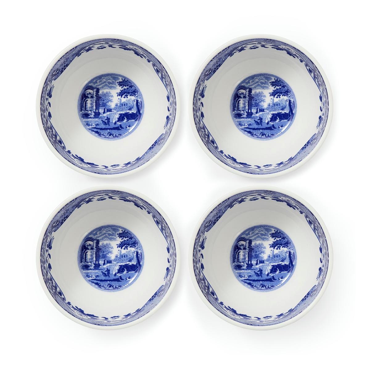 Blue Italian Dip Bowls - Set of 4