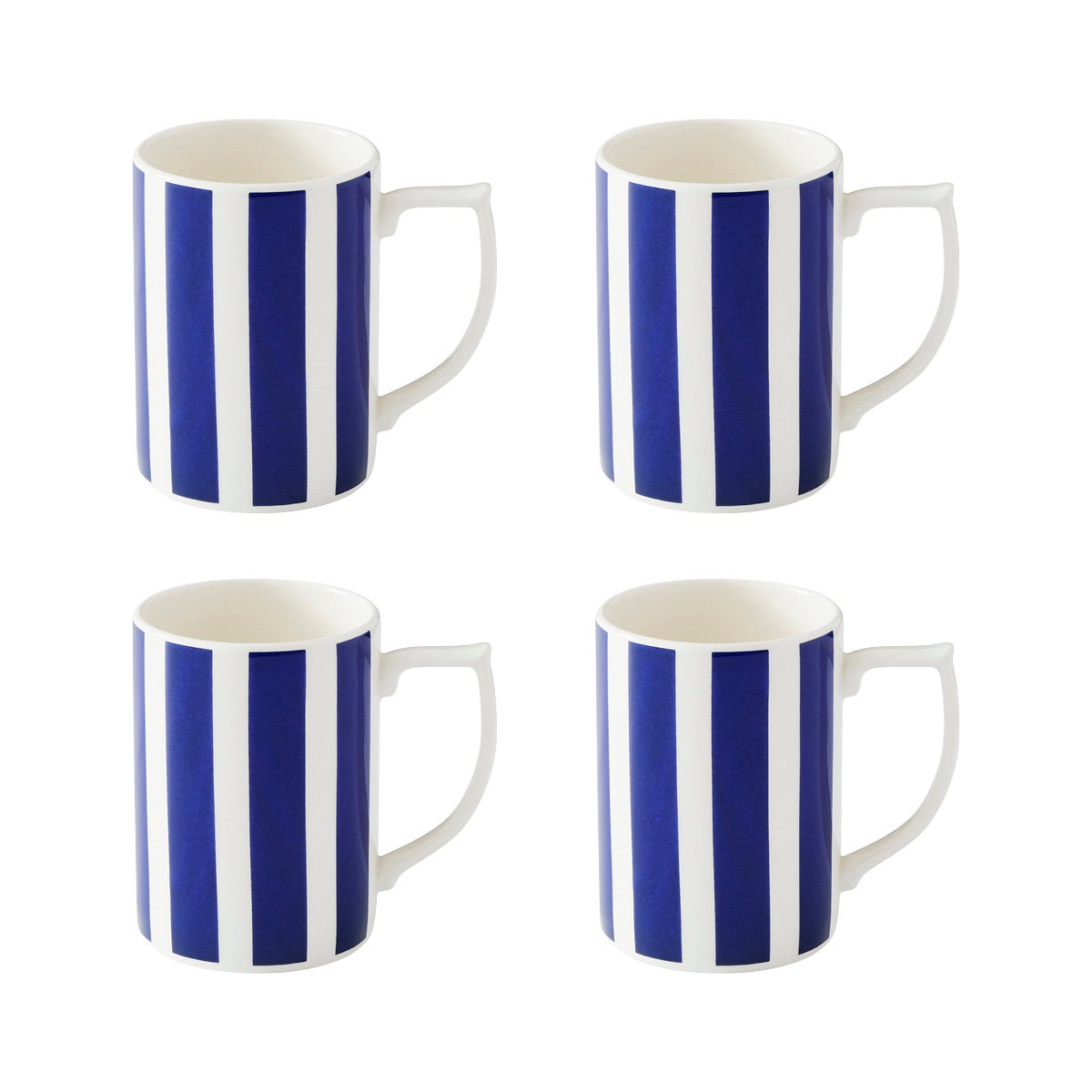 Steccato Bold Stripe Set of 4 Mugs