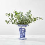 Blue Italian Hexagonal Vase