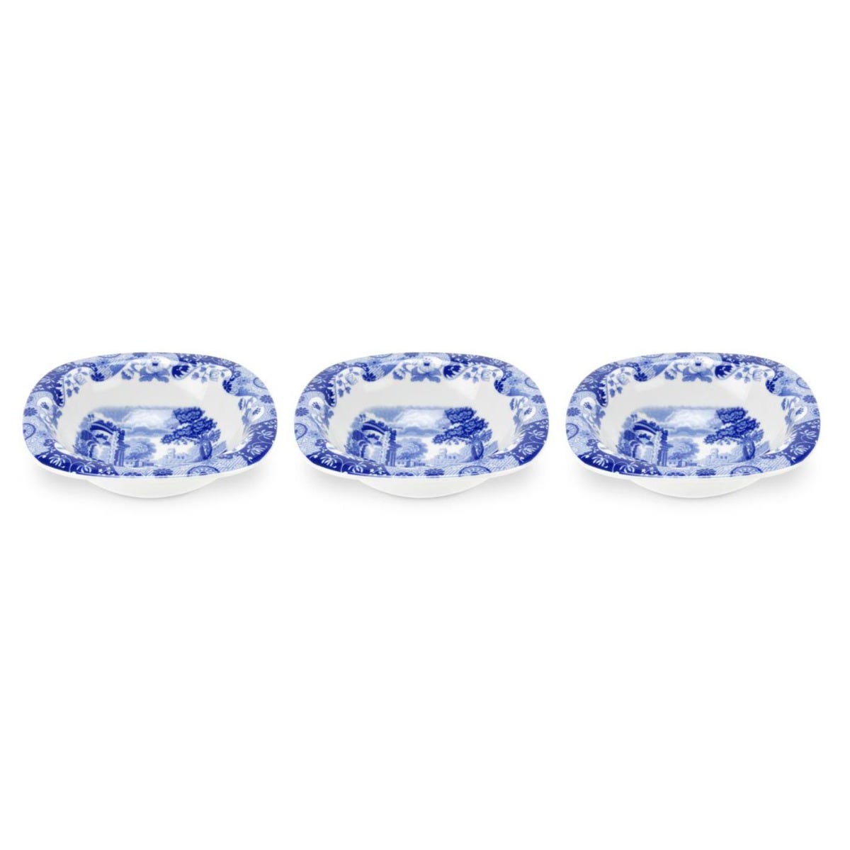Blue Italian Set of Three Dip Bowls