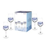 Spode Blue Italian Wine Glass Set of 4