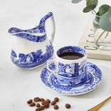 Seconds Spode Blue Italian Set Of 4 3oz Coffee Cup and Saucers