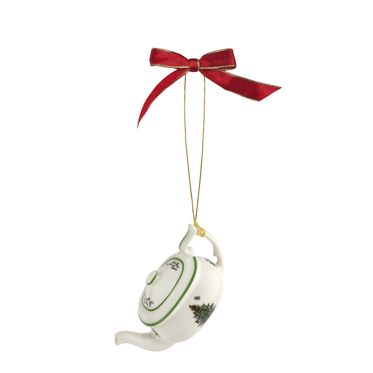 Christmas Tree Set of 3 Tea Set Ornaments