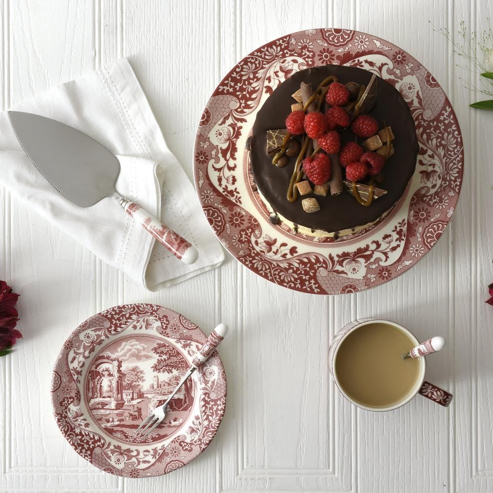 Seconds Cranberry Italian 2 Tier Cake Stand