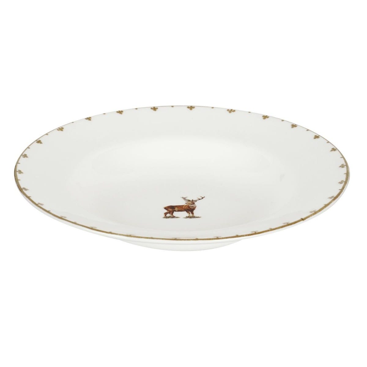 Seconds Spode Glen Lodge Set of 6  9 Inch Soup Plate - No Guarantee of Stag or Pheasant Design