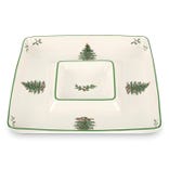 Spode Christmas Tree Chip and Dip All in One